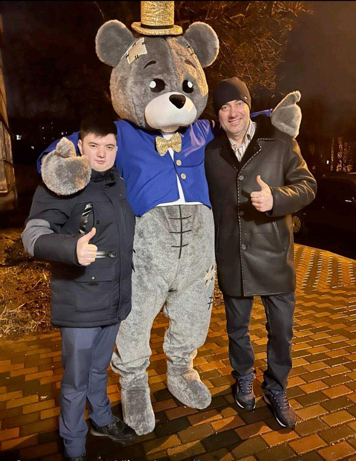 Серый Мишка Тедди